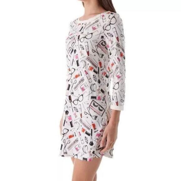 Kate spade Other - Kate Spade Dream a Little Dream Beauty Sleep Cosmetics Print Sleepshirt Size Med